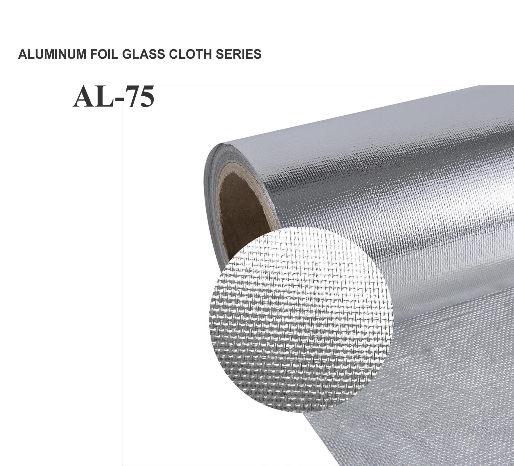 Aluminum Foil Fiberglass Cloth Coated Biaxial Fireproof